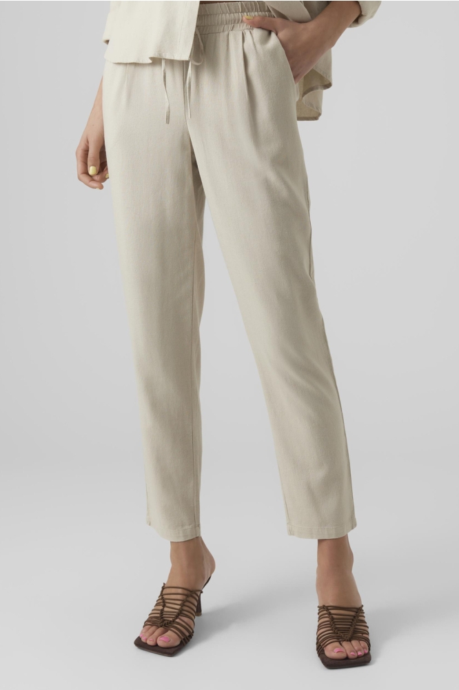 VMJESMILO ANKLE PANTS WVN GA NOOS 10279691 Silver Lining